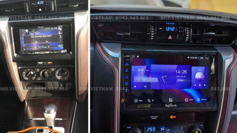 Màn hình DVD Android liền camera 360 Toyota Fortuner 2017 - nay | Fujitech 360 